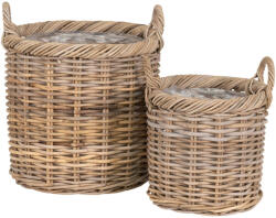 House Nordic Gili Kosarak kubu rattan, natúr 2 db (4401131) - geminiduo