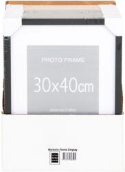 House Nordic Marbella képkeret szett, 7 db fekete és 8 db natúr 30X40 cm (4981000) - homelux