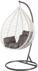 Leziter Havanna függőfotel fehér-fekete (SW-007-White-AN_SW-007-STBL) - homelux