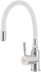 Leziter Corin álló mosogató csaptelep flexibilis kifolyócsővel fehér (ZS-7012-WH) - homelux