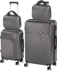 Leziter TraveLux Pro XXIII gurulós bőrönd szett szürke (LTRPBS-XXIII-GR) - homelux