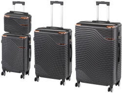 Leziter TraveLux Urban XXV gurulós bőrönd szett fekete (LTRUBS-XXV-BL)