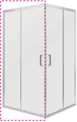 Kerra MALIBU SQ 100 ELEMENT zuhanyajtó (MALIBU-SQ-100-ELEMENT) - homelux