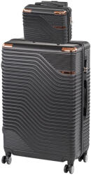 Leziter TraveLux Urban VIII gurulós bőrönd szett fekete (LTRUBS-VIII-BL) - homelux