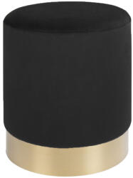 House Nordic Gamby Bársony puff, fekete rézszínű alappal, 34x43 cm (1504024) - homelux