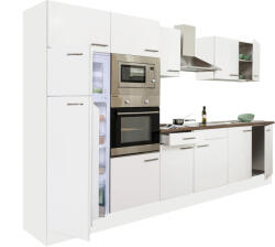 Leziter Yorki 330 konyhabútor fehér korpusz, selyemfényű fehér fronttal (L330FHFH) - homelux