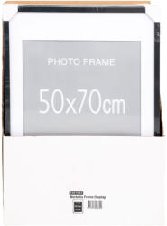 House Nordic Marbella képkeret szett, 7 db fekete és 8 db natúr 50x70 cm (4981003) - homelux