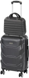 Leziter TraveLux Max II gurulós bőrönd szett fekete (LTRMBS-II-BL)