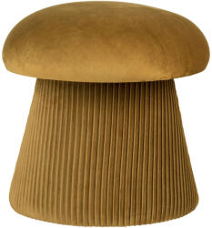 House Nordic Hampton Bársony puff, okkersárga, 41x39 cm (1501224) - homelux