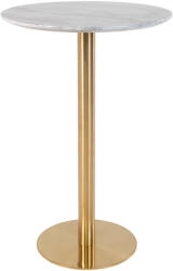 House Nordic Bolzano Bár asztal, márványhatású lap, sárgaréz hatású láb 70x105 cm (2301000) - homelux