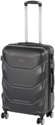 Leziter TraveLux Max közepes bőrönd keményfedeles 68x45x25 cm fekete (8019-BL24)