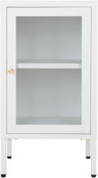 House Nordic Dalby vitrin, 1 ajtó, acél, fehér 38x35x70 cm (3001047) - homelux