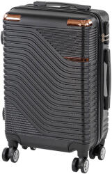 Leziter TraveLux Urban kabinbőrönd keményfedeles levehető kerékkel 50x35x23 cm fekete (833-BL20)
