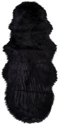 House Nordic Mesterséges báránybőr, fekete, 60x180 cm (3981211) - homelux