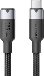 Vention - USB-C 3.2/M -> USB-C 3.2/F, 1m, (hosszabbító, fekete, Gen2, 10Gbps), kábel - TRFBF (TRFBF)