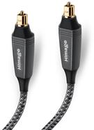 HImage Optikai kábel Toslink dugóval, 1, 5 m (HIATOSL15MMG) (HIATOSL15MMG)