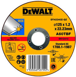 DEWALT 125 mm DT42340Z-QZ Disc de taiere