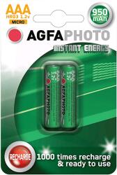 AgfaPhoto 2x AAA mikro akkumulátor 950mAh (APR2U950)