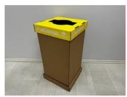 Wanapack 50 l szelektív műanyagos szemetes sárga tető + palást + alj (GRN00023) - bestbyte