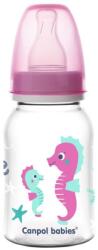 Canpol babies Шише за хранене Canpol - Love & Sea, 120 ml, 0м+, розово (59/300c) - ozone