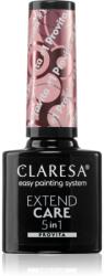 Claresa Extend Care 5 in 1 Provita bázis lakk zselés műkörömhöz regeneráló hatással árnyalat #1 5 g