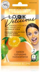 Eveline Cosmetics Look Delicious Orange & Lime hidratáló és világosító maszk peeling hatással 10 ml