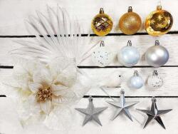 LAALU karácsonyi díszek - Polárarany készlet, 300 - 600 cm fákhoz (LAU-3004)