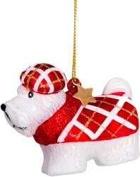 LAALU karácsonyi dísz - Kutyus - 6 cm (LAU-6008)