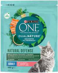 ONE 650g PURINA ONE Dual Nature lazac & spirulina száraz macskatáp
