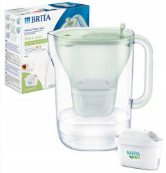 BRITA BR1055731 Style Eco vízszűrő kancsó + 1db PP Maxtra Pro szűrő patron, 2, 4 L; púder zöld (1055731)