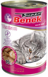 Super Benek 20x145g Super Benek Chunks Vad szószban gabonamentes nedves macskatáp