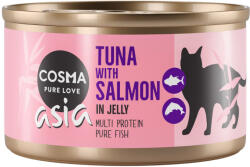 Cosma 24x85g Cosma Asia aszpikban tonhal & lazac nedves macskatáp