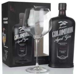 Dictador Columbian Aged Black Treasure Gin (0.7L 43%) + Pohár