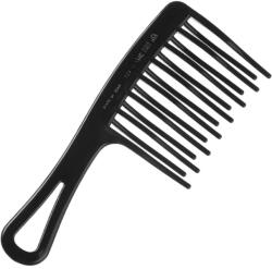 Eurostil Fésű Afro - Dupla soros, Ritka fogú, Fekete 19, 5cm 00451