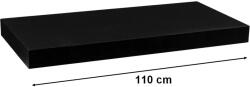 STILISTA Raft de perete STILISTA VOLATO - negru mat 110 cm (40070207) Raft