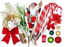 LAALU karácsonyi díszek - Santa Claus készlet, 120 - 210 cm fákhoz (LAU-2401-OZ)