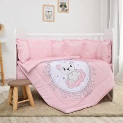 Lorelli Lilly ágynemű garnitúra 60x120 - Little Bear Pink (3800166106717)