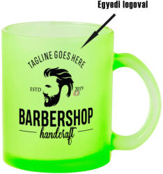 Makito Prémium logózott, fényképes üveg bögre, egyedi grafikával 350 ml Zöld (20516-GREEN)