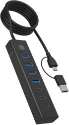 RaidSonic IB-HUB1737-C3 7 USB porttal (IB-HUB1737-C3)