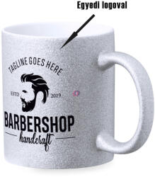 Makito Prémium logózott, fényképes gritteres bögre, egyedi grafikával 350 ml ezüst (21091)