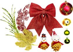 LAALU karácsonyi díszek - Hóember készlet, max. 100 cm fákhoz (LAU-2407-OZM)