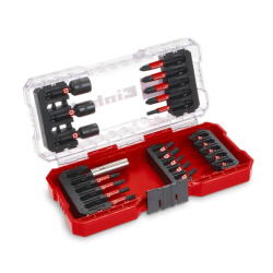 Einhell Set 28 biti biti 25 mm, biti de 50 mm, suport pentru biti de 60 mm, tubulare, cutie de depozitare (13177874) - 24mag