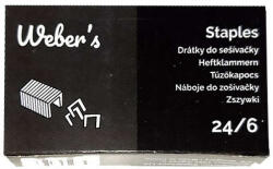 WEBER' S Tűzőkapocs 24/6 - 1000 db