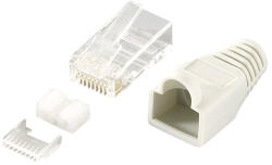 LogiLink RJ45 Csatlakozódugasz, Árnyékolt Cat6 Szürke 100db