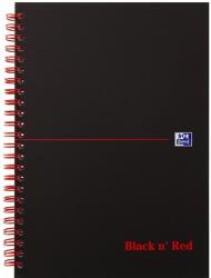 OXFORD OXFORD Black n' Red Notebook A5, kockás - 70 lap (400047652)
