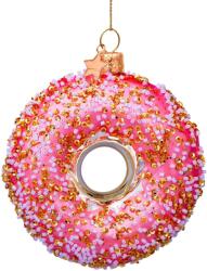 LAALU karácsonyi dísz: Donut 11 cm, rózsaszín (LAU-0292)
