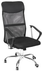 Iris AURORA BLACK fekete, szövet-hálós, magas háttámlás irodai forgószék (AURORA) - officedepot
