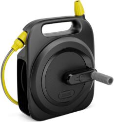 Kärcher Orsó + kerti tömlő 10 m + 2 m Karcher HBX 2.10 Kompakt, tömlőhossz 10 m + 2 m, tömlő átmérő 5/16, hajtókar, szakítónyomás 24 bar, tartalma: 2 db Aqua Stop csatlakozó + tömlőadapter 3/4, 1/2 redukcióva