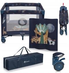 Lionelo Gyerek Gurulós Járóka Matraccal És Összecsukható Táskával Lionelo Bonnie (LO-BONNIE BLUE NAVY)
