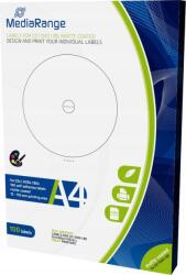 MediaRange Lemezcímkék 100db Cd/dvd/blu-ray Matt Ff matt Mediarange (MRINK130)